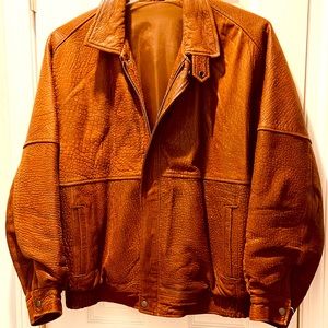 Littler Leather Bomber Jacket (M)